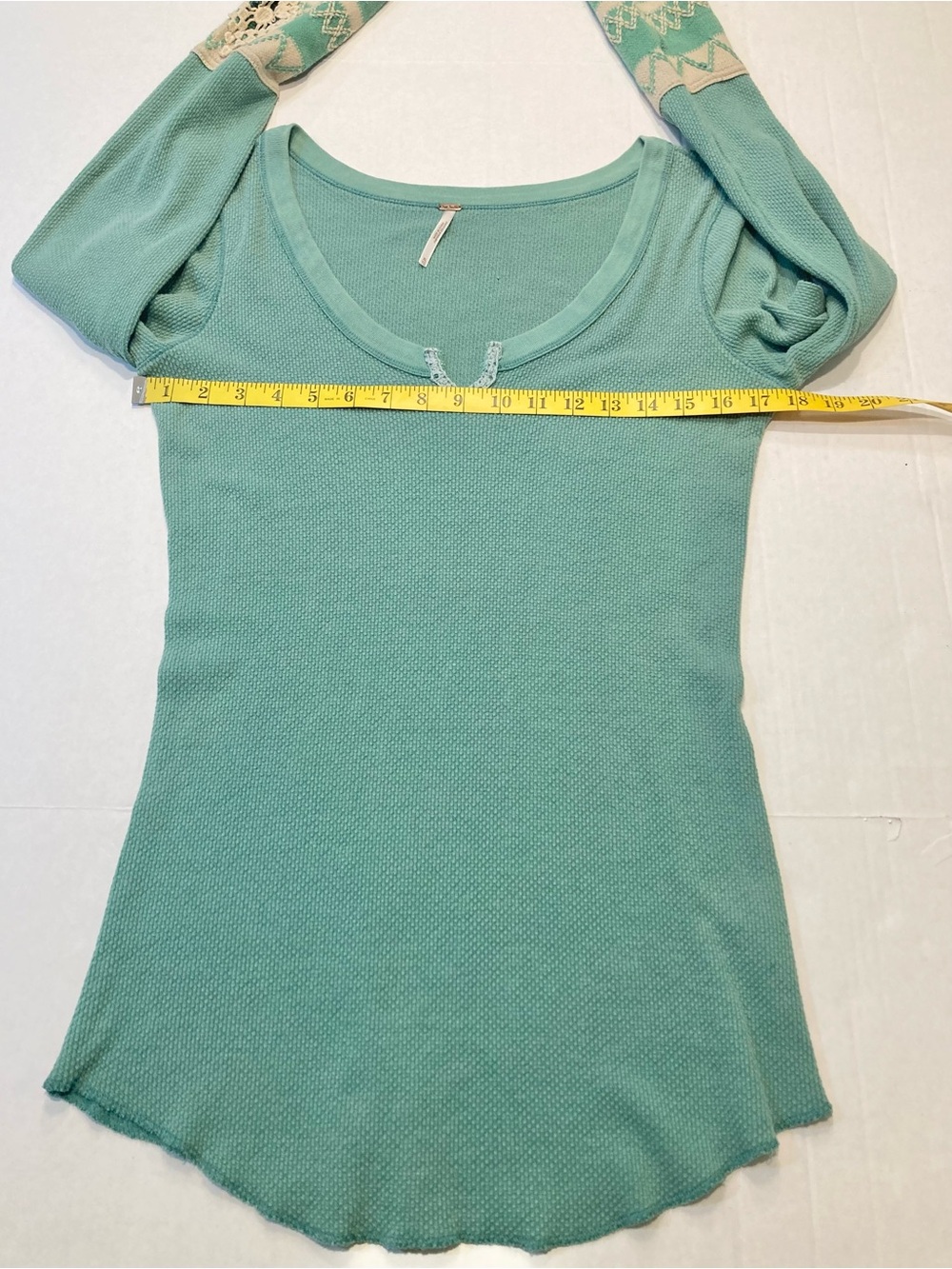 Free People Size XL Kombucha Cuff Thermal in Mint Green - Picture 6 of 8